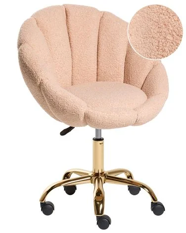 Kontorstol ANNABELLE Bouclé Ferskenrosa v:8417044 Kontorstol ANNABELLE Bouclé Ferskenrosa v:8417044