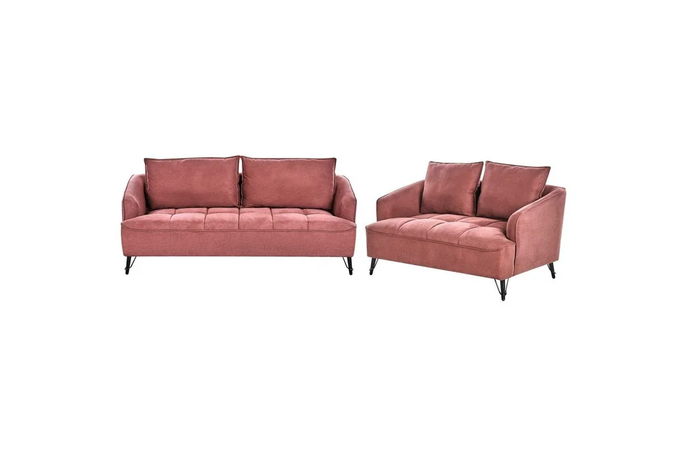 Soffgrupp Beliani Hobro Brun/Svart Red||Black v:2750222 Soffgrupp Beliani Hobro Brun/Svart Red||Black v:2750222