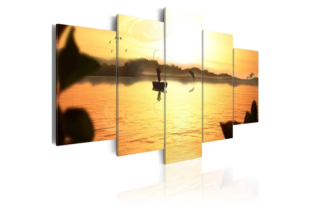 Bilde A Lake At Dusk 100×50 v:6489669 Bilde A Lake At Dusk 100×50 v:6489669
