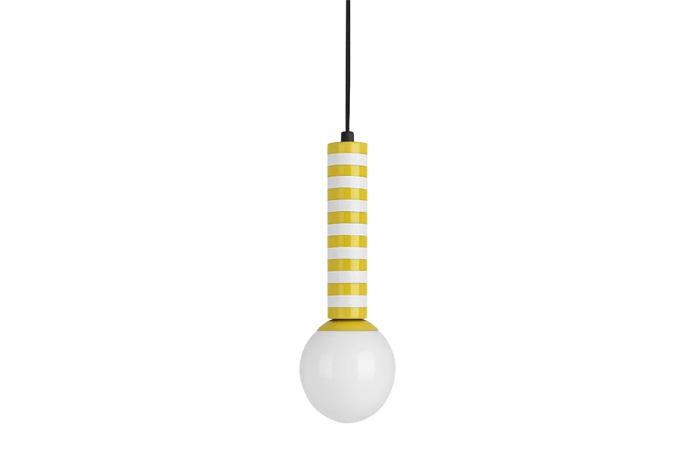 Pendel Lampe Rayado Retro - Gul - Belysning | m v:5640172