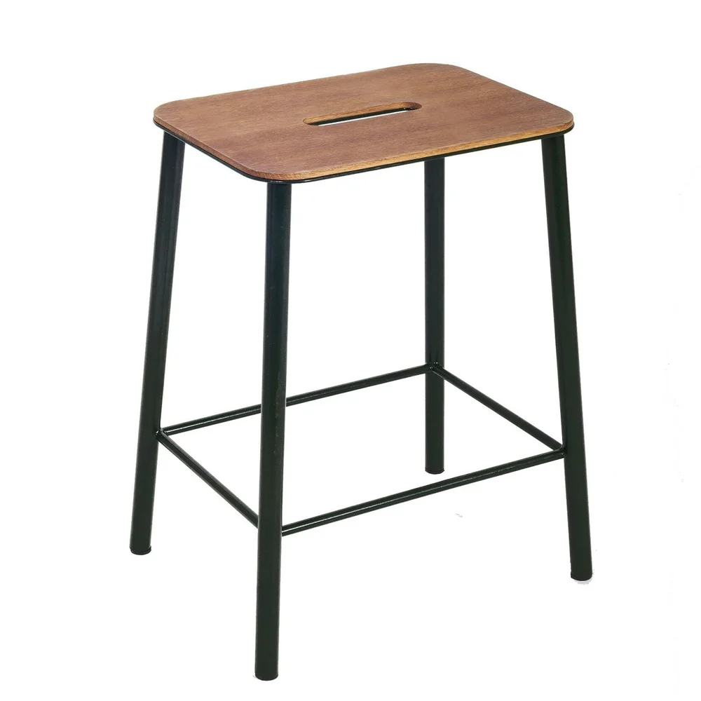 Adam Stool Krakk 50 cm, Eik/Matt Sort v:707033
