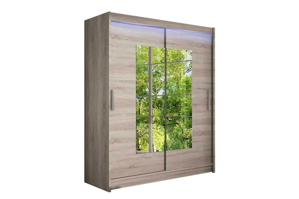 Leila Garderobe med Speil 150x200 cm v:1260572