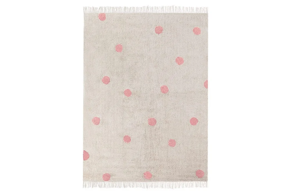 Bomullsmatta Beige, Rosa v:5291351