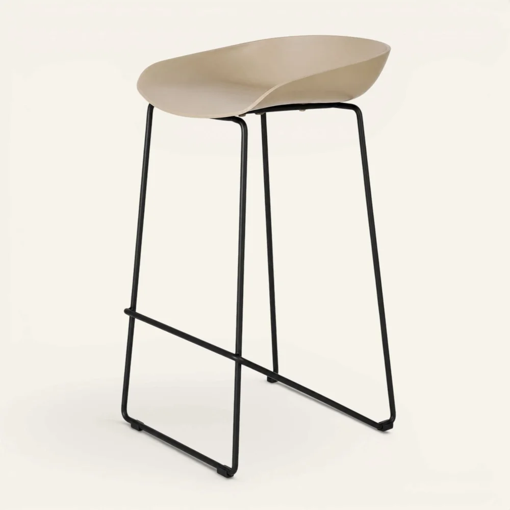 Barstol beige – 44x43x79 cm v:8028177