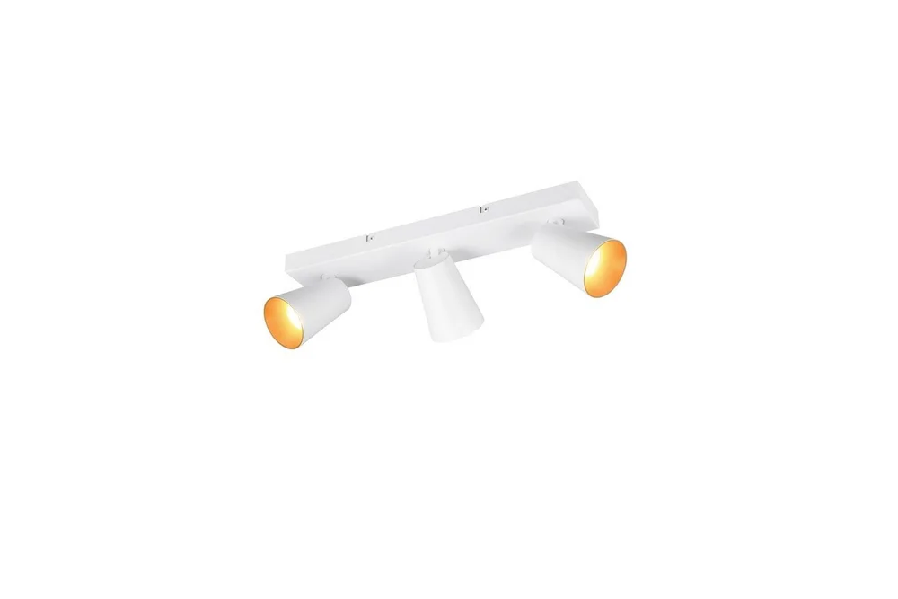 Spot TRIO Sharp 3-delt, Matt hvit/gull v:7825720