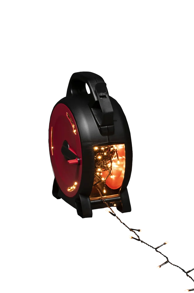 Kabeltrommel Lightchain 200, gul LED – Svart – Belysning | m v:3214188 Kabeltrommel Lightchain 200, gul LED – Svart – Belysning | m v:3214188