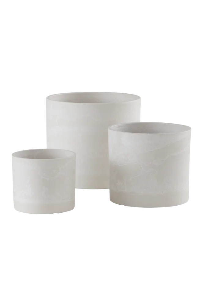 ABBY plantepotte 3-pakning – Hvit – Dekor | m v:8067054