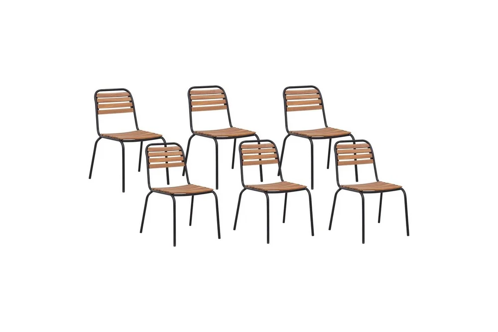 Hagestol sett med 6 Vallese v:5431035