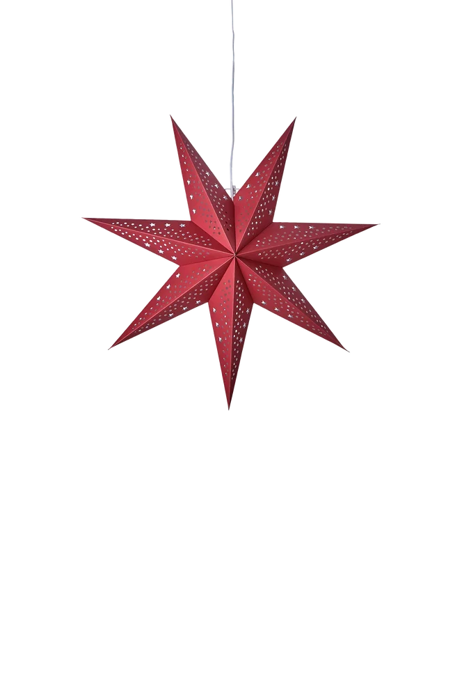 Adventsstjerne Uni – Rød – Belysning | m v:9232678 Adventsstjerne Uni – Rød – Belysning | m v:9232678