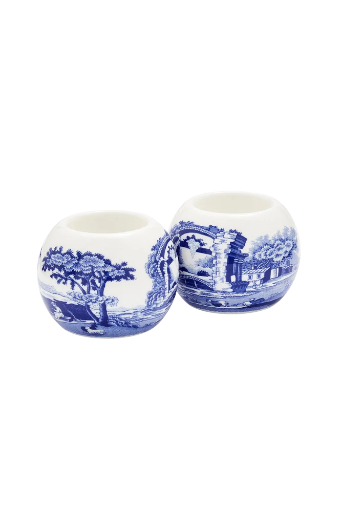 Telysholdere Blue Italian 6 cm x 7,5 cm, 2-pakning - Blå - Dekor | m v:1996234
