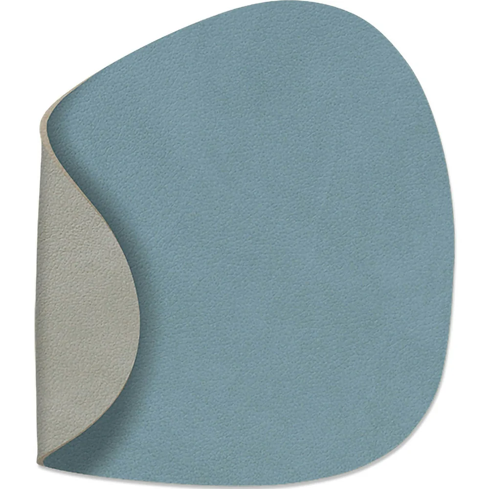 Curve Double Glassunderlag 11×13 cm, Lyseblå/Lysegrå v:4301239