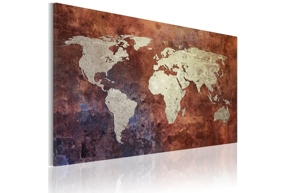 Bilde Rusty Verdenskart 60x40 v:4954825