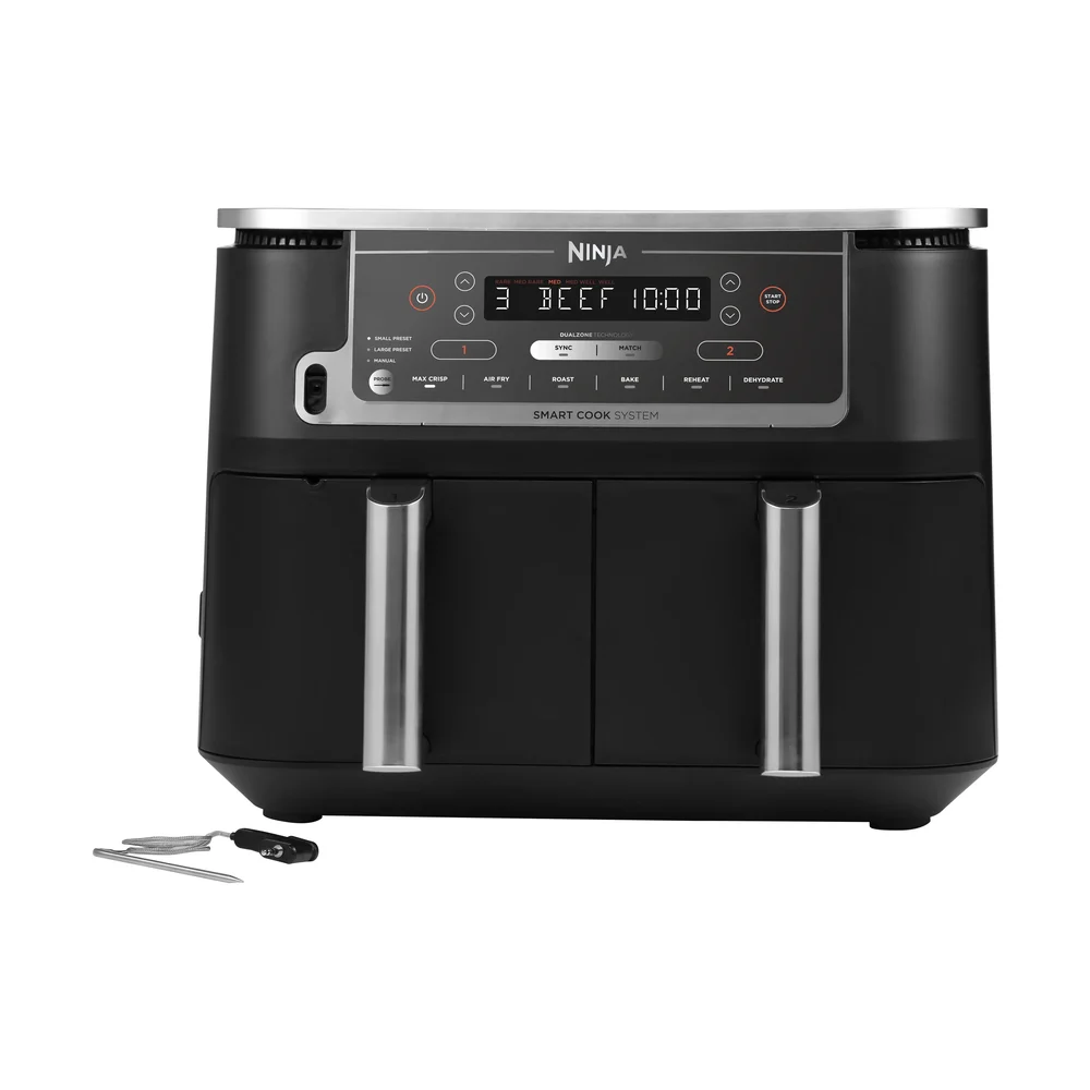 Ninja Foodi Max AF451 Airfryer Dual Zone med termometer 9 v:725347 Ninja Foodi Max AF451 Airfryer Dual Zone med termometer 9 v:725347
