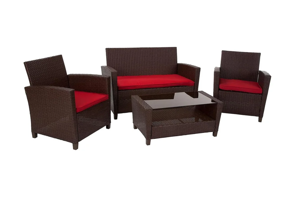 Malmo Loungegruppe Kunstrotting Brun v:2983573
