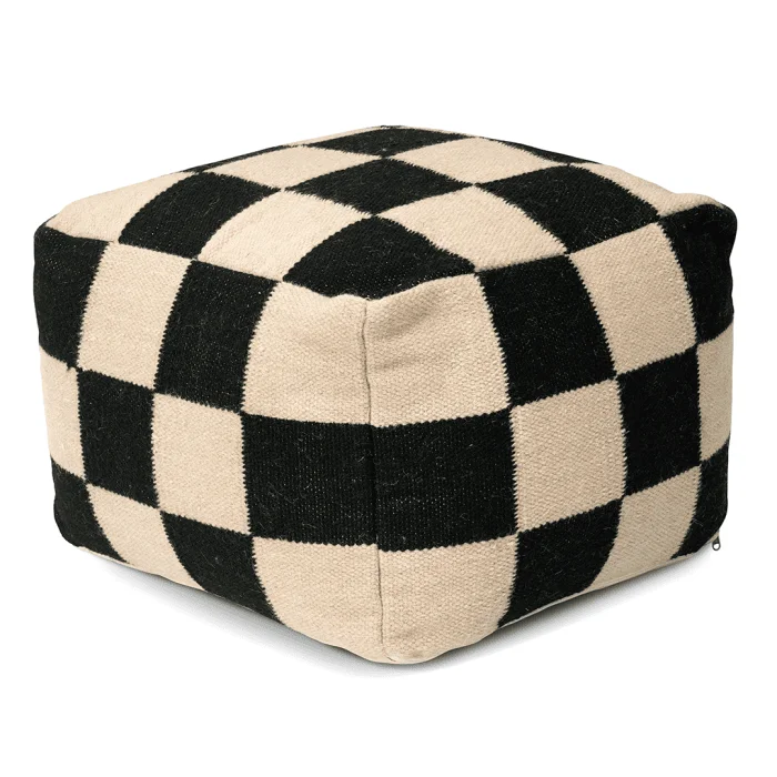 Square Puff 50x50 cm, Sort v:2187723