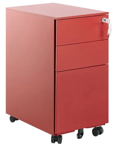 Kontorskap BOLSENA Metall Rød v:2331926 Kontorskap BOLSENA Metall Rød v:2331926