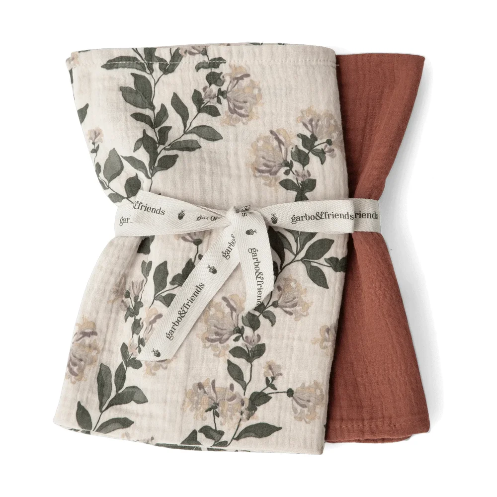 Honeysuckle Muslin teppe liten 2 deler v:499246 Honeysuckle Muslin teppe liten 2 deler v:499246