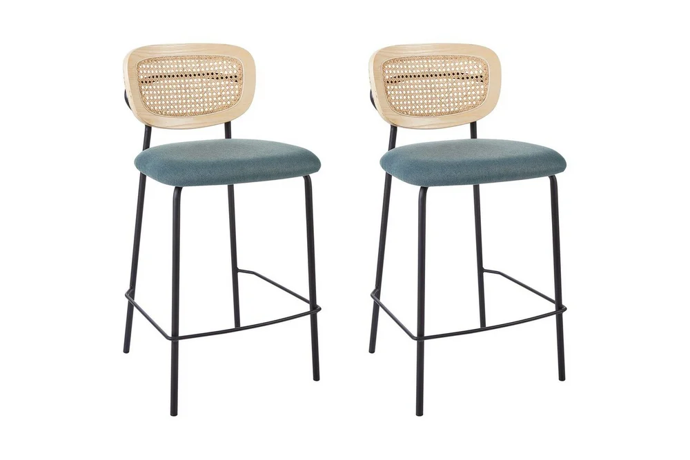 Barstol Beliani Mayetta set om 2 Natur-Beige-Svart Teal VALUE_MISSING_18130 v:4963393 Barstol Beliani Mayetta set om 2 Natur-Beige-Svart Teal VALUE_MISSING_18130 v:4963393