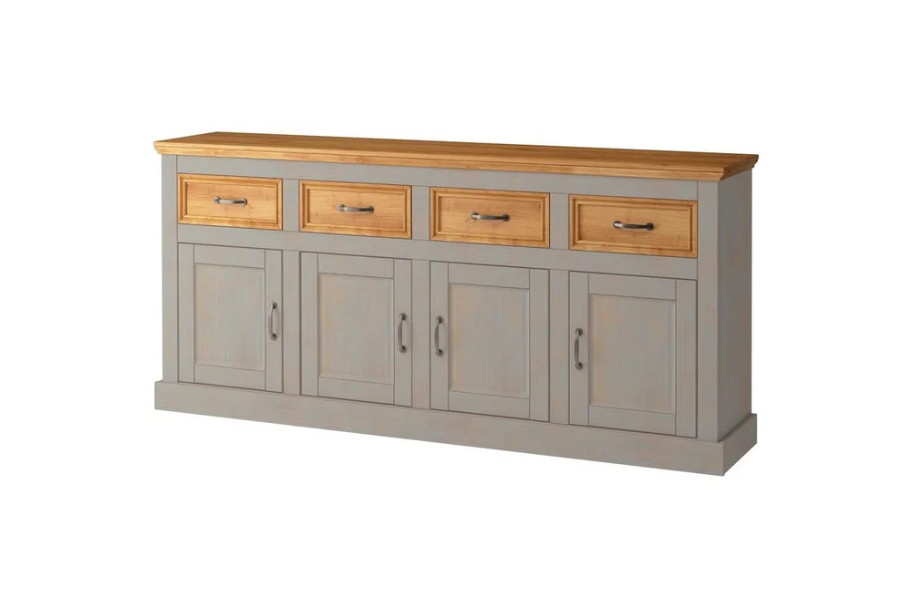 Skjenk Selma 190x38x87, Grå/Beis/Voks v:9589250