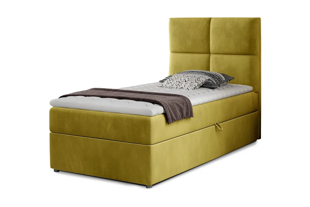 Oppbevaringsseng Lomagna 90x200 cm Rutete v:3175698