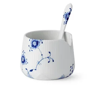 Blue Elements sukkerskål med skje v:7598509