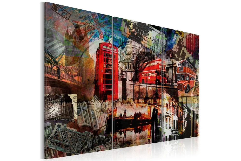 Bilde London collage 90x60 v:4058811