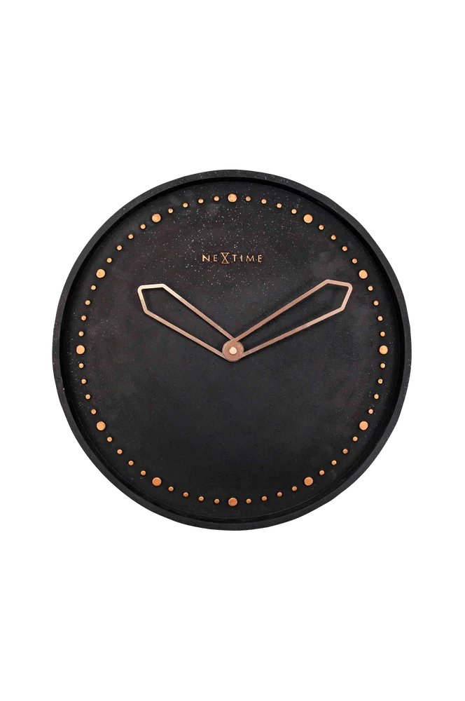 Veggklokke Cross, diameter 35 cm - Svart - Dekor | m v:2655200