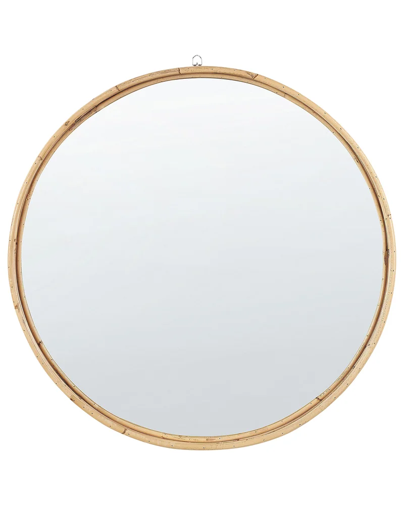 Veggspeil BARUNG 60 cm 60 cm Rotting Naturlig Beige v:4507363 Veggspeil BARUNG 60 cm 60 cm Rotting Naturlig Beige v:4507363
