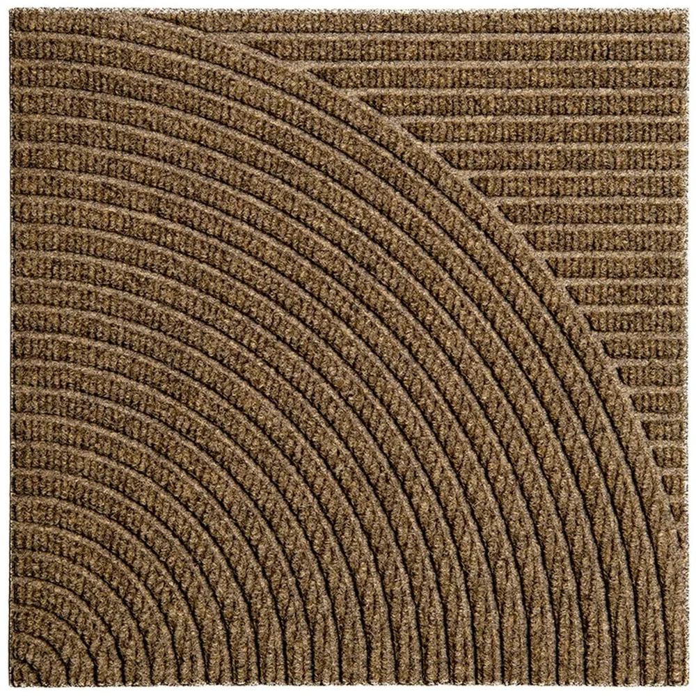 Zen Dørmatte 45x45 cm Horizontal & Circular, Beige v:9903437
