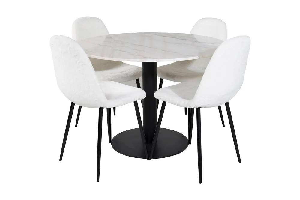 Admira Spisegruppe 106 cm Rund inkl. 4 Ypas Stoler v:1611334 Admira Spisegruppe 106 cm Rund inkl. 4 Ypas Stoler v:1611334