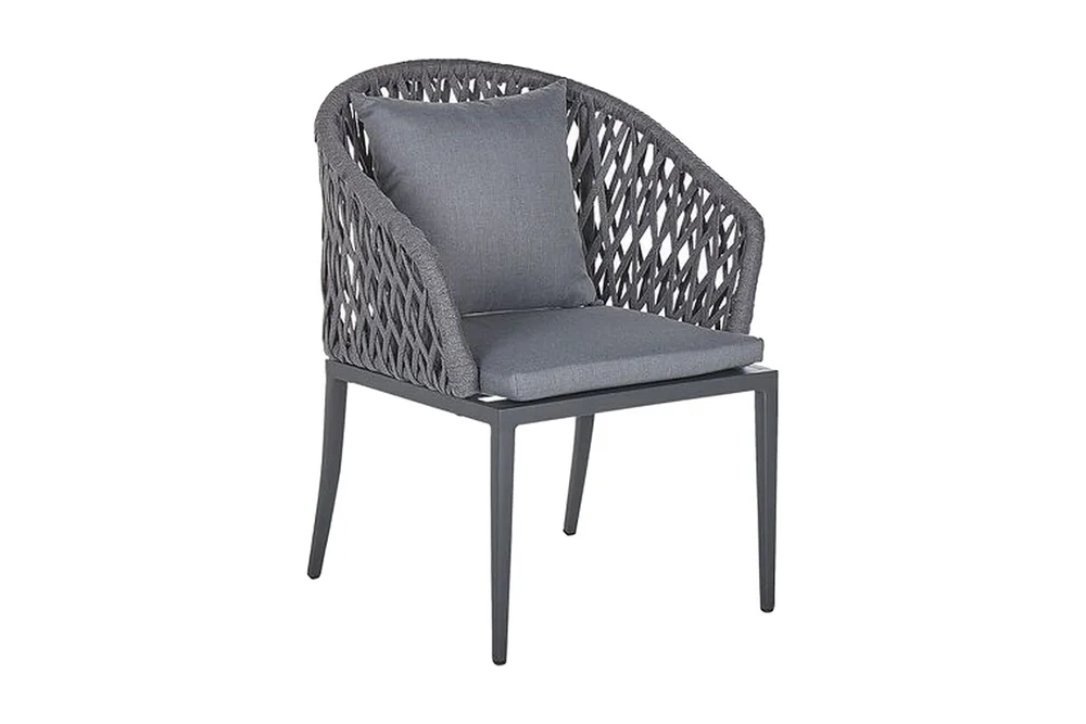 Hagestol 2 stk aluminium grå LIPARI v:2405726