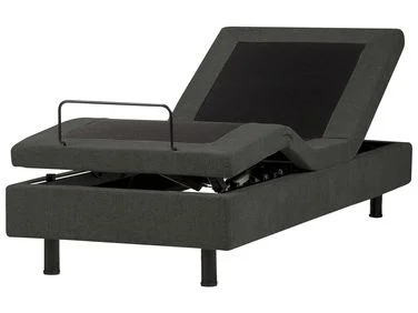 Justerbar seng uten hodegjerde CASTELLAN 80 x 200 cm Mørkegrå v:3844467 Justerbar seng uten hodegjerde CASTELLAN 80 x 200 cm Mørkegrå v:3844467