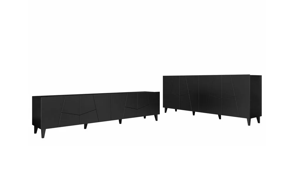 Strontian Möbelset För Vardagsrum Scandinavian Choice Black v:2709552