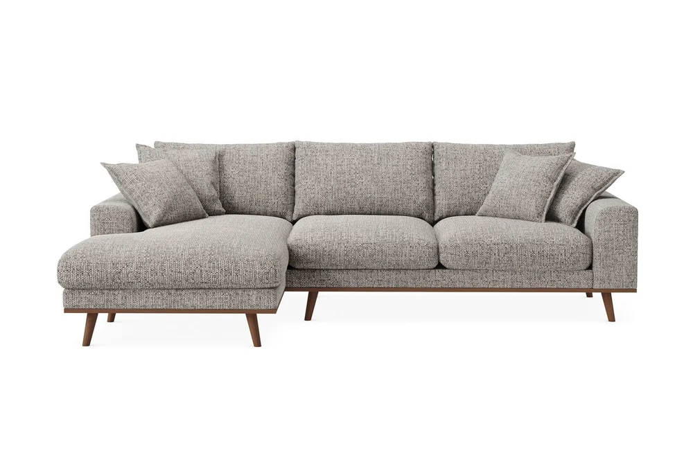 Copenhagen Premium 4-personers Venstrevendt L-formet Dyb Divansofa i Chenille v:5126990