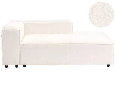 Venstrevendt sjeselong ARDAL Bouclé Off white v:8819521