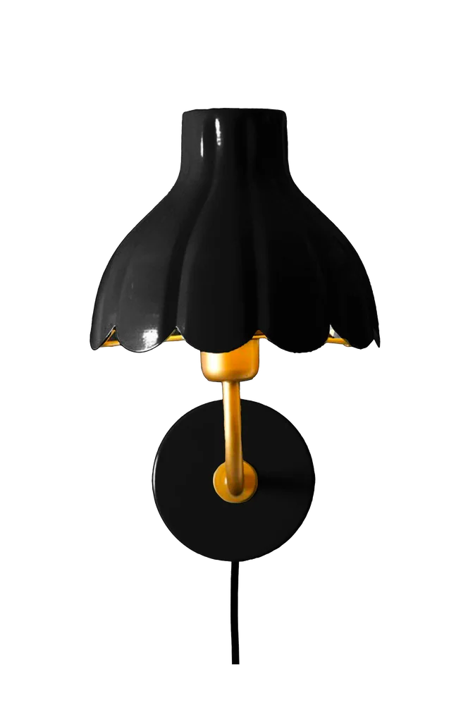 Vegglampe Wells - Svart - Belysning | m v:5218794