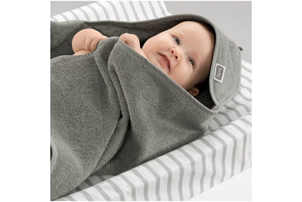 Babycape Grunnleggende 75 x 75 cm 2-pack Grå v:8090970