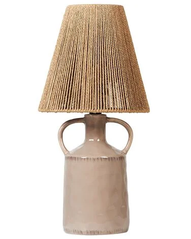 Bordlampe LARISSOS Keramikk Gråbrun v:9151716 Bordlampe LARISSOS Keramikk Gråbrun v:9151716