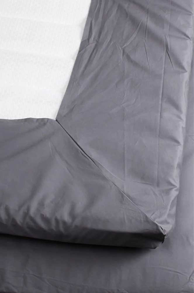 Kuvertlakan Percale – Grå – Tekstiler | m v:5492927