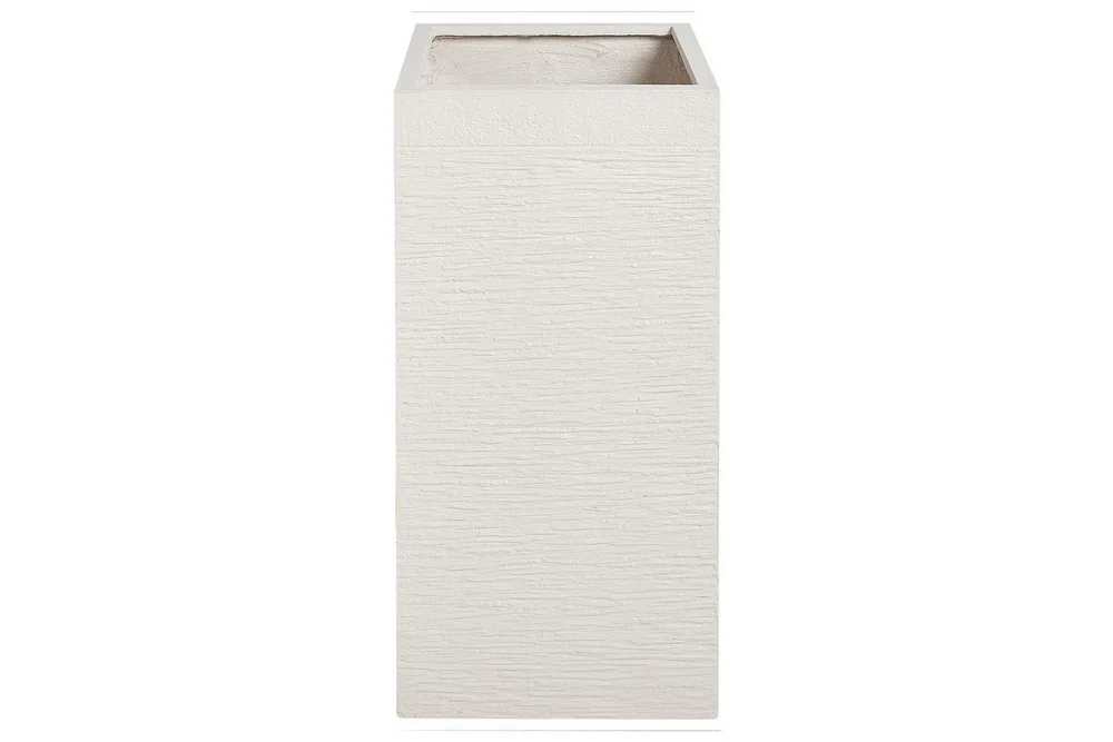 Trädgårdskruka Beliani Dion Beige, 33x33x70 cm Beige v:9193897