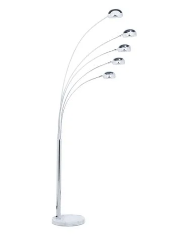 Gulvlampe FLINDERS Justerbar Metall Sølv v:6577124 Gulvlampe FLINDERS Justerbar Metall Sølv v:6577124