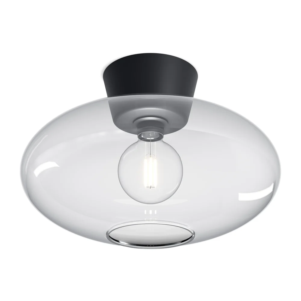 Bullo takplafond XL klart glass Ø 38 cm v:4197240