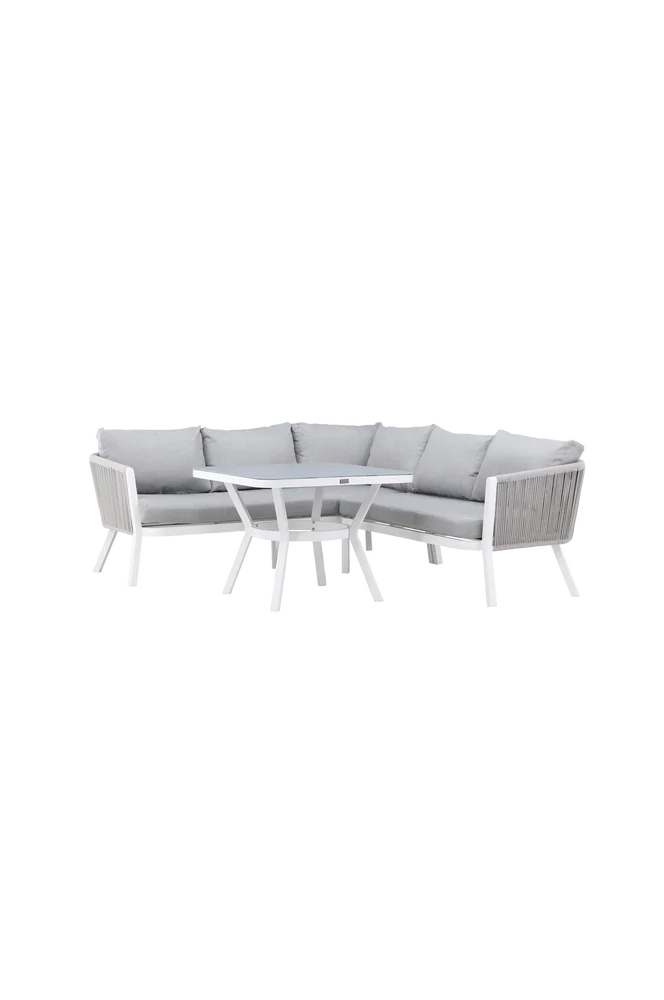 Loungesett Virya – Grå – Utemøbler & hage | m v:2404207