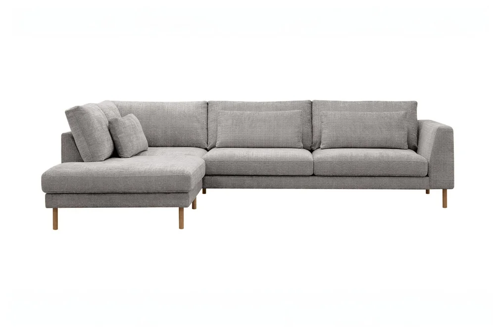 Florenz 4-seters Venstrevendt L-formet Sjeselongsofa i Chenille v:6502498