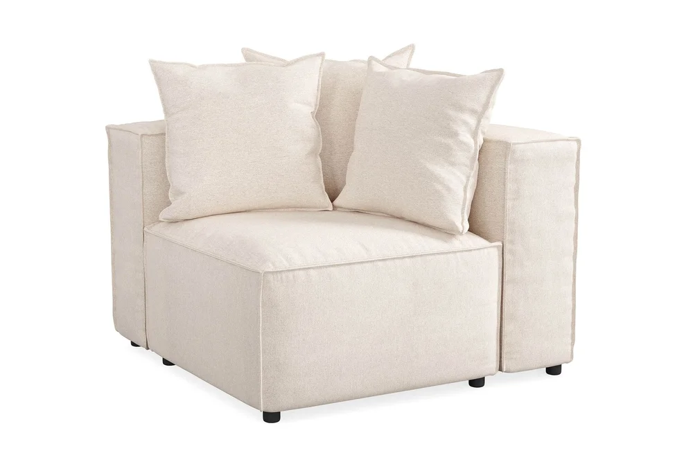 Cubo 1-seters Høyremodul i Stoff 108 cm bred v:8110772 Cubo 1-seters Høyremodul i Stoff 108 cm bred v:8110772