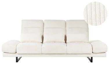 Sofa 3-seter IKAST Kordfløyel Lys beige v:703976 Sofa 3-seter IKAST Kordfløyel Lys beige v:703976
