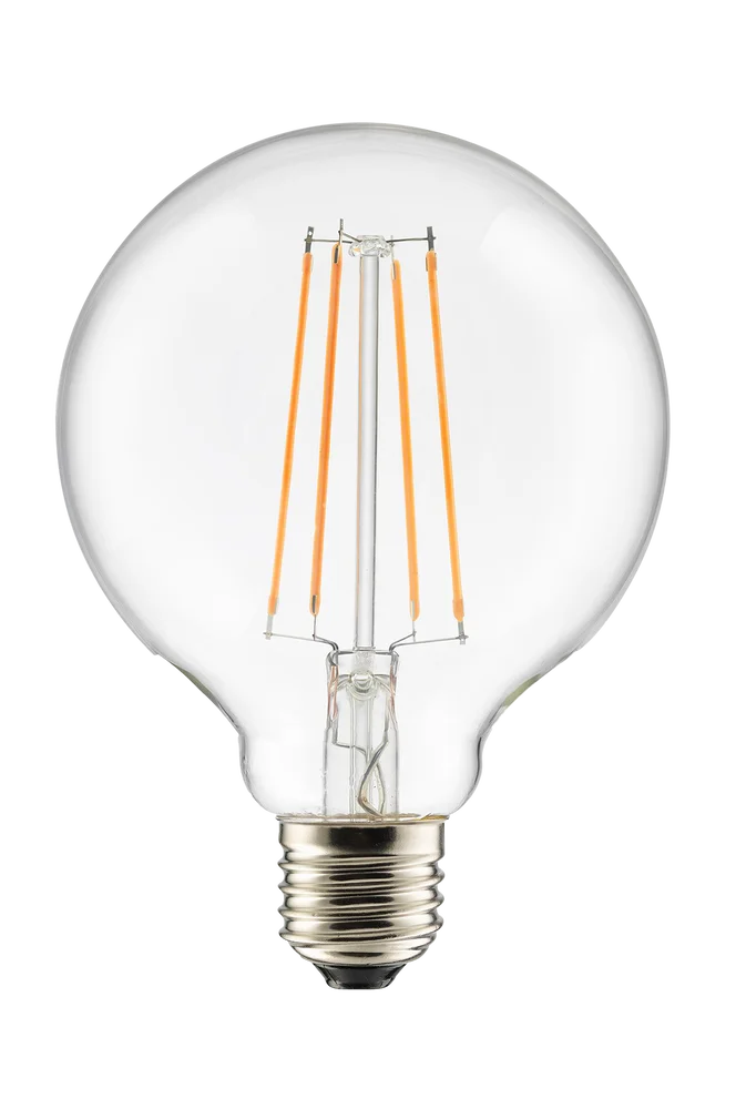 Lyskilde E27 LED 3-trinn, kan dimmes, Globe 100 mm Klar 0,4-7W – Transparent – Belysning | m v:531746 Lyskilde E27 LED 3-trinn, kan dimmes, Globe 100 mm Klar 0,4-7W – Transparent – Belysning | m v:531746
