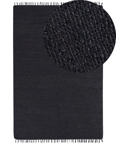 Teppe SINANKOY Svart 200 x 300 cm Jute v:1458508 Teppe SINANKOY Svart 200 x 300 cm Jute v:1458508