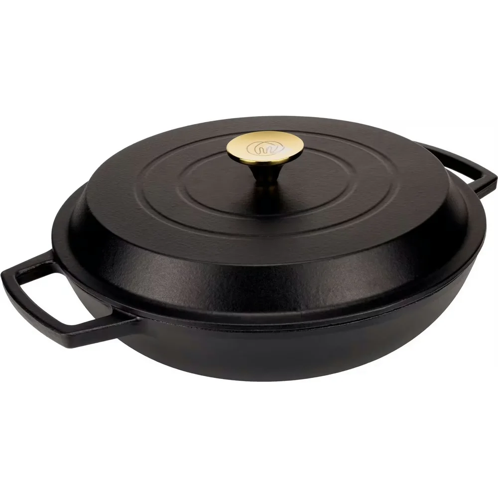 Støpejernsgryte 28 cm, Matt Svart v:9331274