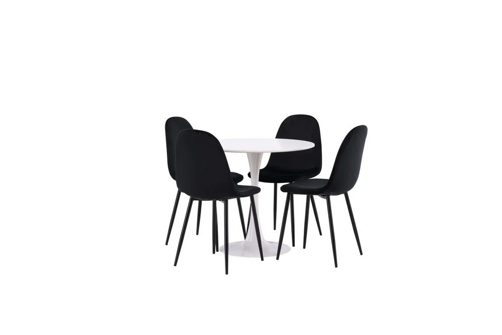 Spisegruppe Rund spisegruppe Hamden, Polar Svart v:3036026